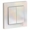 Systeme Electric AtlasDesign жемчуг выключатель 2-клавишный сх.5, 10АХ, в сборе ATN000452 - фото 70736