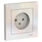 Systeme Electric AtlasDesign жемчуг розетка без заземления, 16А, в сборе ATN000440 - фото 70753