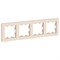 Systeme Electric AtlasDesign бежевый рамка 4-ая, универсальная ATN000204 - фото 70795