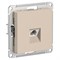 Systeme Electric AtlasDesign песочный розетка телефонная RJ11, механизм ATN001281 - фото 70886