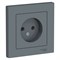 Systeme Electric AtlasDesign грифель розетка без заземления, 16А, в сборе ATN000740 - фото 71435