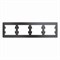 Glossa графит рамка 4-ая, горизонтальная GSL001304 - фото 71758