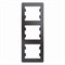 Glossa графит рамка 3-ая, вертикальная GSL001307 - фото 71760