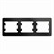 Glossa антрацит рамка 3-ая, горизонтальная GSL000703 - фото 71834