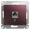 Glossa баклажановый розетка телефонная RJ11 GSL001181T - фото 72137