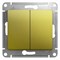 Glossa фисташковый переключатель 2-клавишный, сх.6,10AX GSL001065 - фото 72160