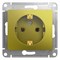 Glossa фисташковый розетка с заземлением GSL001043 - фото 72163