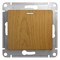 Glossa дерево дуб переключатель 1-клавишный с подсветкой, сх.6а GSL000563 - фото 72258
