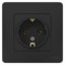 Blanca внутренняя антрацит розетка с заземлением, без шторок, 16А, 250В BLNRS001016 - фото 72332