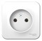 Blanca наружняя белый розетка без заземления без шторок 16А, 250В, монтажная пластина BLNRA000121 - фото 72565