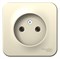 Blanca наружняя молочная розетка без заземления без шторок, 16А, 250В BLNRA000102 - фото 72639