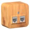 Blanca наружняя ясень розетка 2-ая компьютерная RJ45, кат.5E, изолированная пластина BLNIA045455 - фото 72735