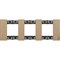 BTicino Living now Дуб рамка немецкий стандарт 3 поста (2+2+2 мод) KA4802M3LM - фото 72806