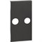 BTicino Living now чёрный лицевая панель для TV розеток с 2 отверстиями 2 мод KG25M2 - фото 72851