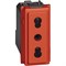 BTicino Living now красный розетка итальянского стандарта для вилок 2К и 2К+З 10/16А 1 мод KR4180 - фото 72862