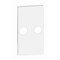 BTicino Living now белый лицевая панель для TV розеток с 2 отверстиями 2 мод KW25M2 - фото 72878