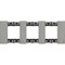 BTicino Living now Сталь рамка немецкий стандарт 3 поста (2+2+2 мод) KA4802M3ZG - фото 72922