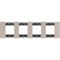 BTicino Living now Оптик рамка немецкий стандарт 4 поста (2+2+2+2 мод) KA4802M4MM - фото 72961