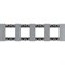 BTicino Living now Луна рамка немецкий стандарт 4 поста (2+2+2+2 мод) KA4802M4NW - фото 72985