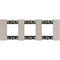 BTicino Living now Оптик рамка немецкий стандарт 3 поста (2+2+2 мод) KA4802M3MM - фото 73020