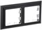 IEK Brite Decor чёрный / хром 3D-форма рамка 2-местная BR-M22-12-2-K23 - фото 73137