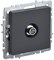 IEK Brite Base графит розетка TV оконечная BR-A10-O-K53 - фото 73168