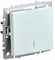 IEK Brite Base жемчуг выключатель 1-клавишный, проходной с индикацией 10А BR-V12-1-10-K36 - фото 73212