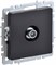 IEK Brite Base чёрный розетка TV проходная BR-A10-P-K02 - фото 73226