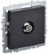 IEK Brite Base чёрный розетка TV оконечнаяная BR-A10-O-K02 - фото 73230