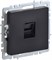 IEK Brite Base чёрный розетка компьютерная RJ45 кат.5E BR-K10-1-K02 - фото 73241
