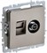 IEK Brite Base шампань розетка двойная TV+RJ45 кат.5E BR-AK20-1-K37 - фото 73373