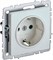 IEK Brite Base жемчуг розетка 1-м с заземлением, с защ шторк 16А BR-R14-16-K36 - фото 73434