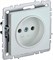 IEK Brite Base жемчуг розетка 1-м без заземления, без защитных створок 10А BR-R10-10-K36 - фото 73435