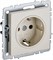 IEK Brite Base бежевый розетка 1-м с заземлением, с защитными шторками 16А BR-R14-16-K10 - фото 73454
