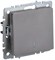 IEK Brite Base сталь выключатель 1-клавишный, проходной с индикацией 10А BR-V12-1-10-K46 - фото 73527