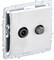IEK Brite Base белый розетка двойная TV+SAT BR-AF20-O-K01 - фото 73570