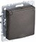 IEK Brite Base тёмная бронза розетка 1-м с заземлением, с защитными шторками и крышкой 16А IP44 BR-R16-16-44-K45 - фото 73575