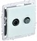 IEK Brite Base жемчуг розетка двойная TV+SAT BR-AF20-O-K36 - фото 73597