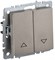 IEK Brite Base шампань Выключатель жалюзи 10А BR-V15-0-10-K37 - фото 73613