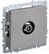 IEK Brite Base сталь розетка TV прох BR-A10-P-K46 - фото 73627