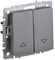 IEK Brite Base сталь выключатель жалюзи 10А BR-V15-0-10-K46 - фото 73632