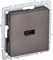 IEK Brite Base тёмная бронза розетка HDMI BR-H10-K45 - фото 73648