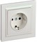 IEK Brite жемчуг розетка с заземлением и шторками, 16А в сборе BR-R14-16-K36-F - фото 73649