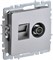 IEK Brite Base алюминий розетка двойная TV+RJ45 кат.5E BR-AK20-1-K47 - фото 73683
