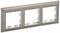 IEK BRITE Рамка 3-мест. РУ-3-Бр хром/никель BR-M32-12-4-K23 - фото 73722