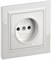 IEK Brite белый розетка без заземления, шторок, 10А в сборе BR-R10-10-K01-F - фото 73790