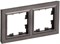 IEK Brite Base тёмная бронза рамка 2 места  IP44 BR-M22-44-K45 - фото 73808