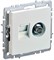 IEK Brite Base жемчуг розетка двойная TV+RJ45 кат.5E BR-AK20-1-K36 - фото 73838