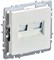 IEK Brite Base жемчуг розетка компьютерная двойная кат.5E RJ45 BR-K20-1-K36 - фото 73842