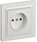 IEK Brite жемчуг розетка без заземления, шторок, 10А в сборе BR-R10-10-K36-F - фото 73850
